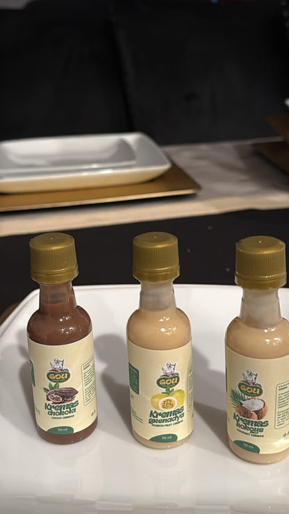 Kremas Sampler Pack - Chokola, Jenjanm, and Kokoye 50ml bottles