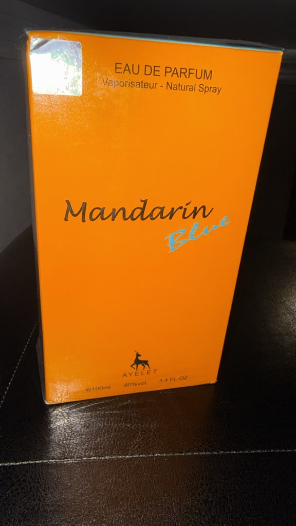 Mandarin Blue by Ayelet - original orange box
