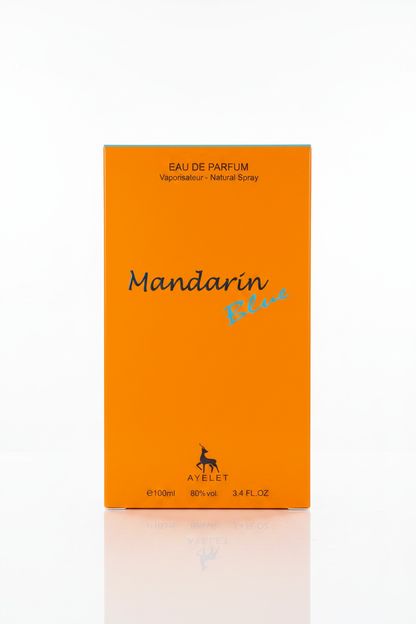 Mandarin Blue - White background studio