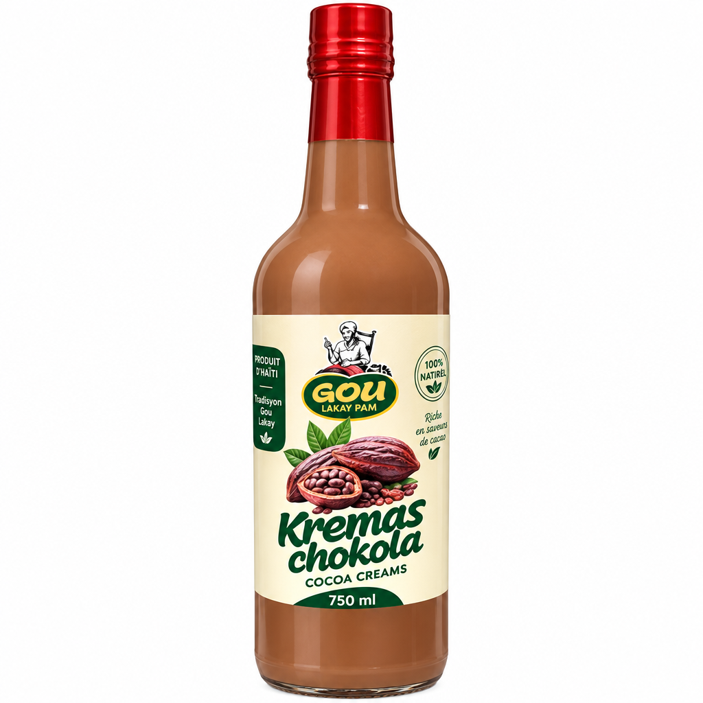 Kremas Chokola bottle label close-up