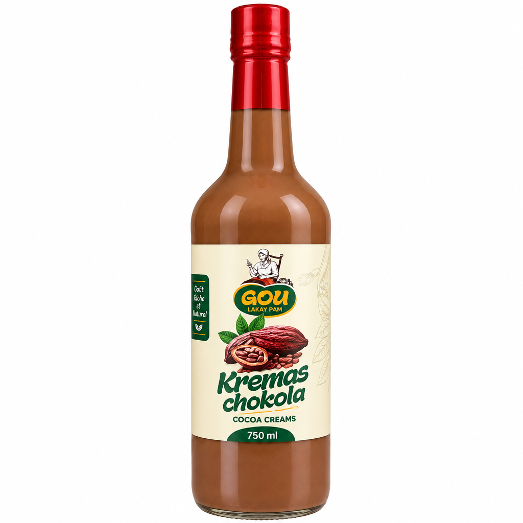 Kremas Chokola bottle, front view