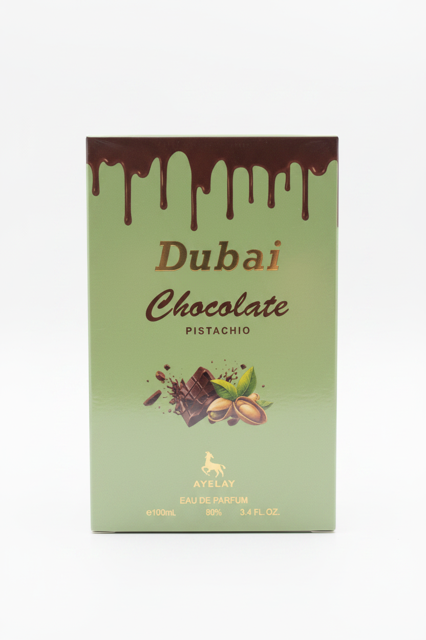 Dubai Chocolate Pistachio Eau de Parfum - White Background